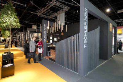 Stand des Fachverbandes lag direkt an der Trendmeile der LivingInteriors in Halle 4.2. Bilder Ueberholz  Tischler NRW 