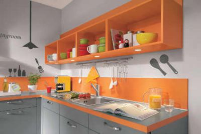 harmonisch abgestimmtes Farbkonzept bringt Frische und Pepp in die Küche Foto AMK