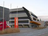 Fotovoltaik-Anlage beim Neubau im Blum  Werk 3 in Höchst